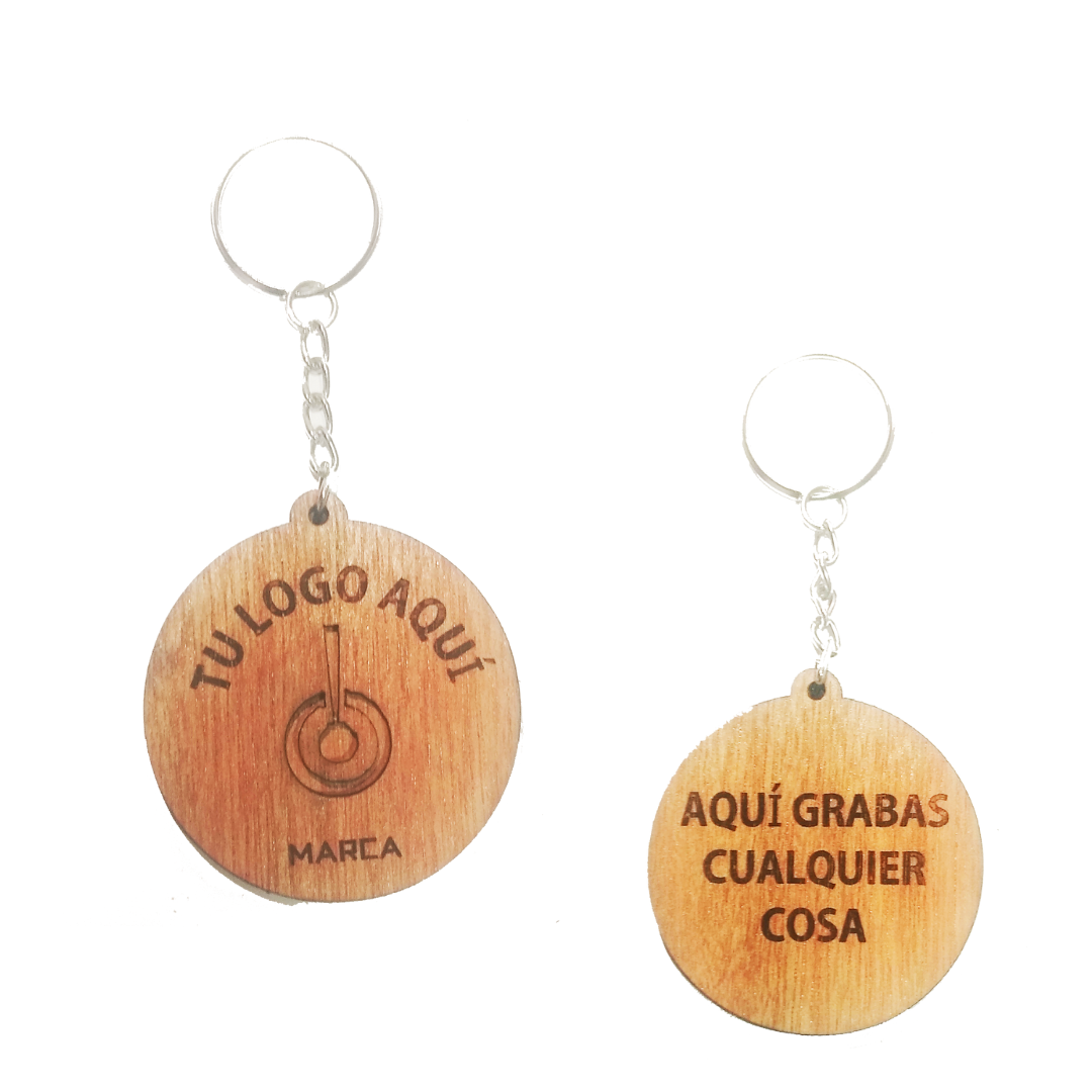 Llaveros de Madera Personalizados (6 Unidades)