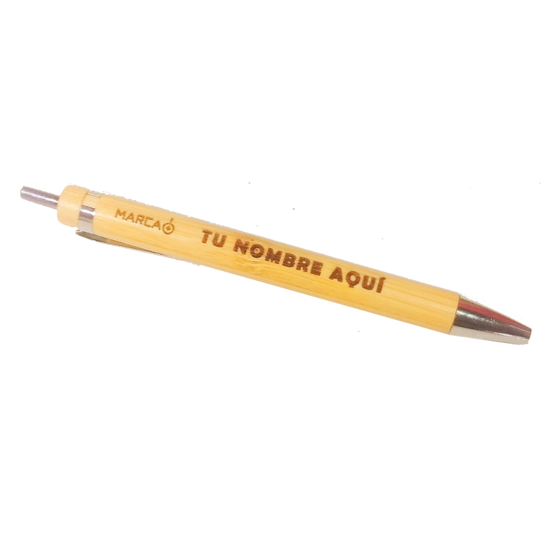 Bolígrafos de Bambú Personalizados (10 unidades)